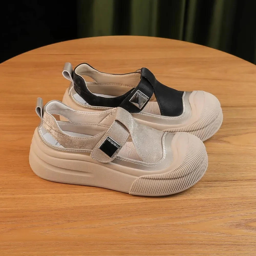 2024 sandali estivi nuovi alla moda scarpe retrò Casual basse scarpe Casual da donna traspiranti versatili suola morbida top mor
