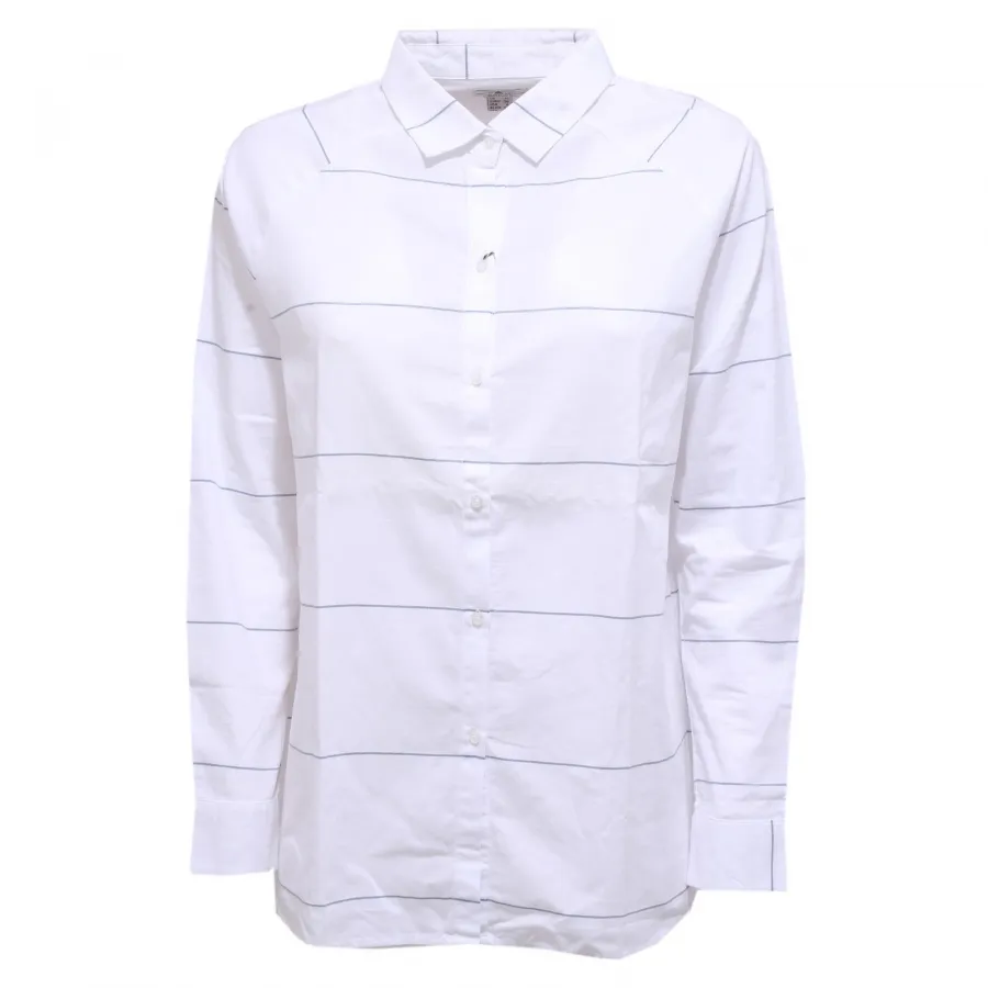 5280Y camicia donna BARBOUR stripe white cotton shirt woman