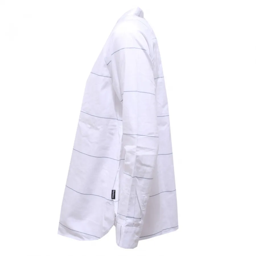 5280Y camicia donna BARBOUR stripe white cotton shirt woman