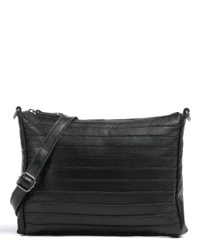  FredsBruder Gürteltier Borsa a tracolla pelle di vacchetta grana nero  
