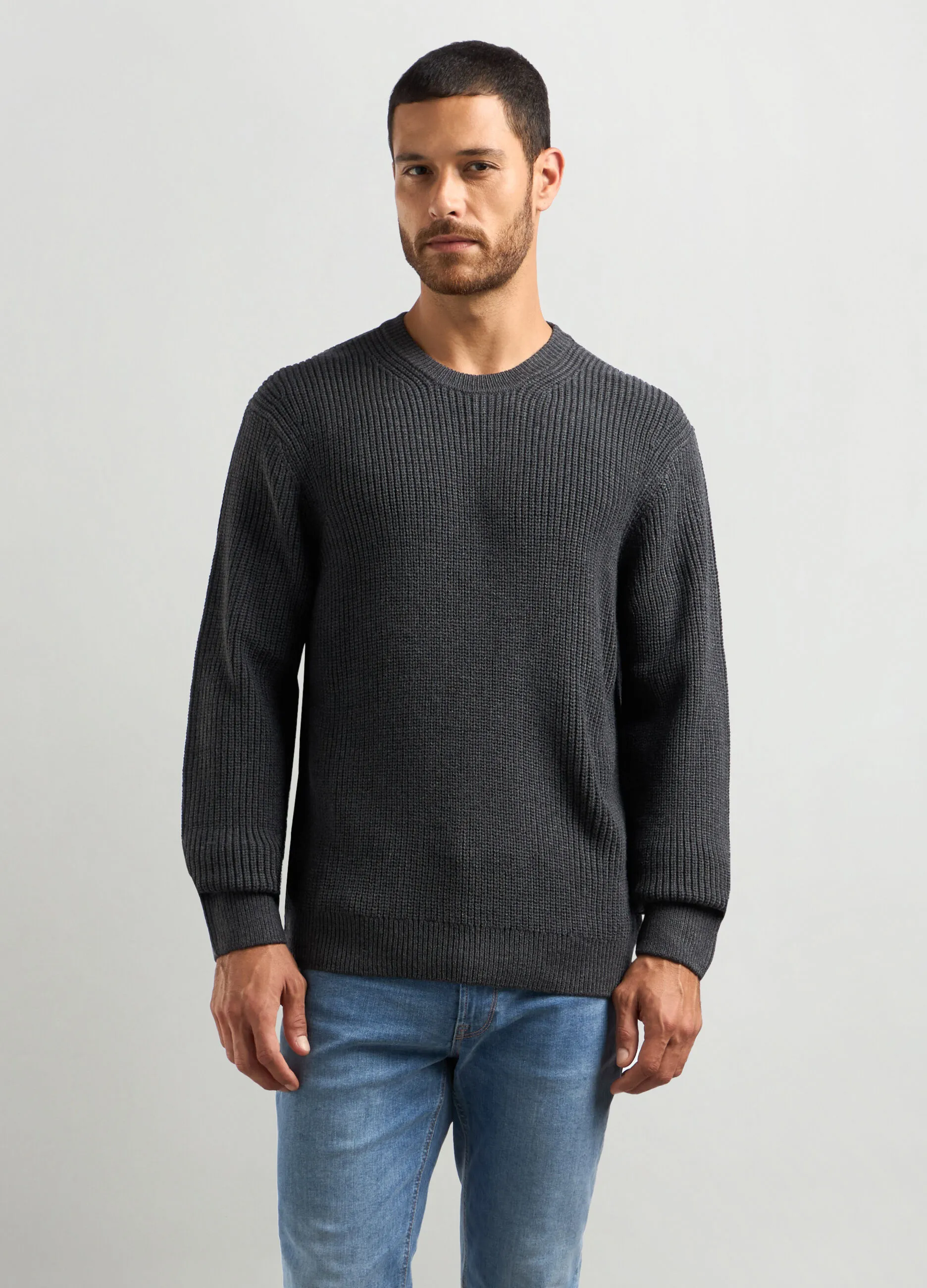 J. HART & BROS  Maglione girocollo costa inglese uomo