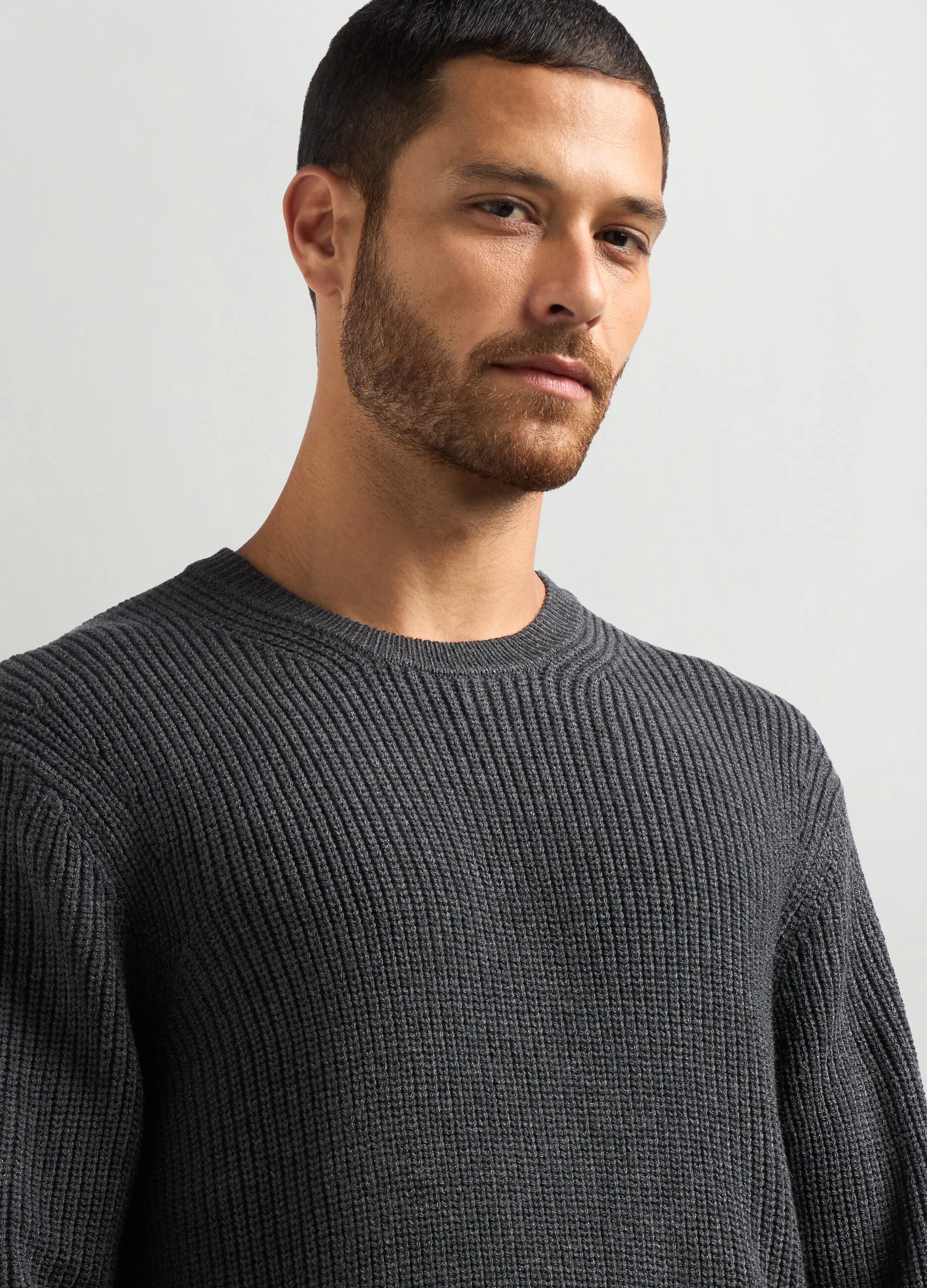 J. HART & BROS  Maglione girocollo costa inglese uomo