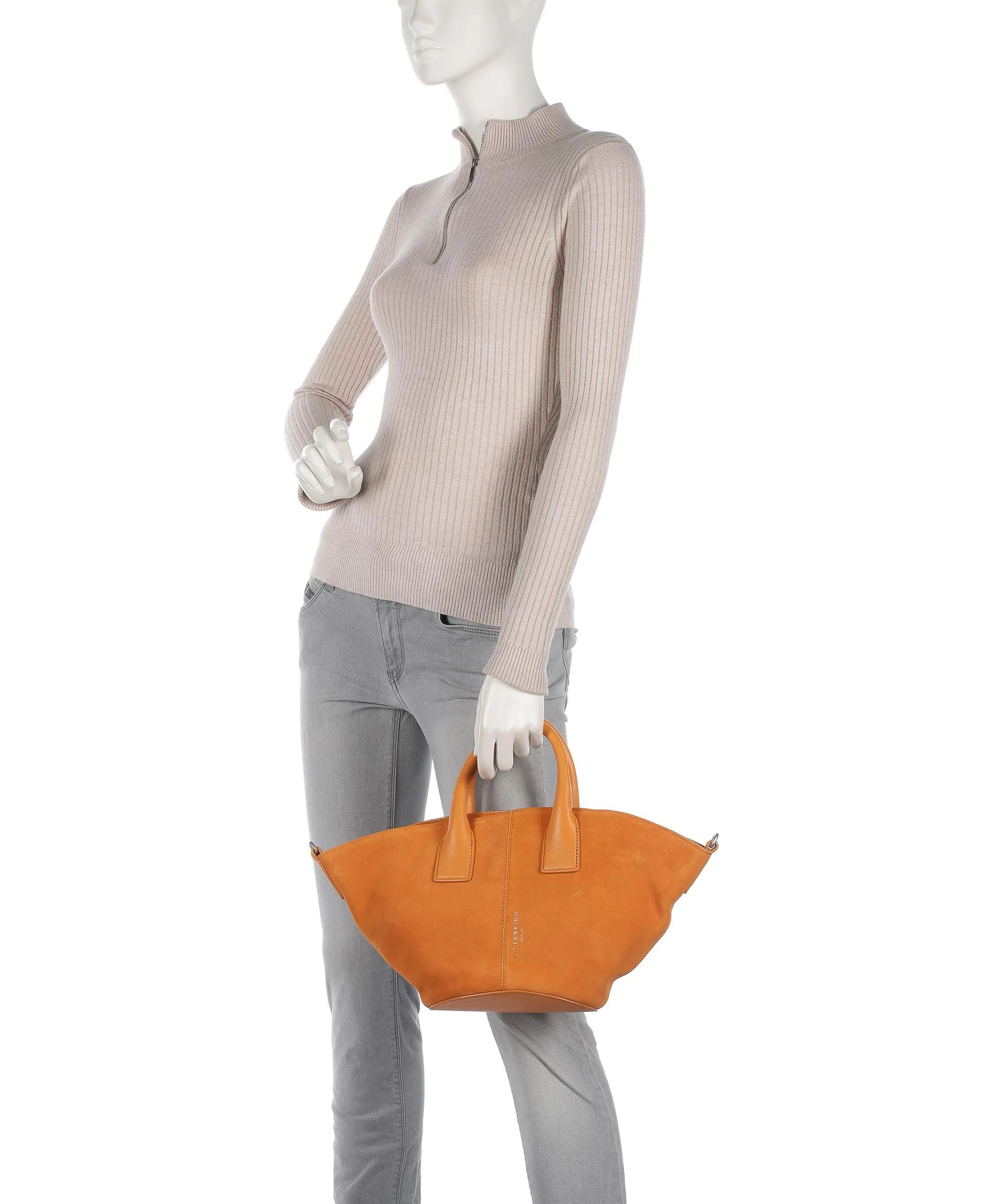  Liebeskind Mica Promo Suede S Borsa a mano pelle ruvida arancio  