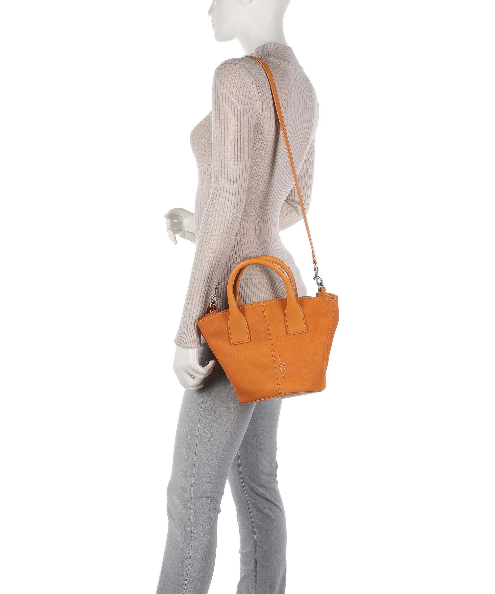  Liebeskind Mica Promo Suede S Borsa a mano pelle ruvida arancio  
