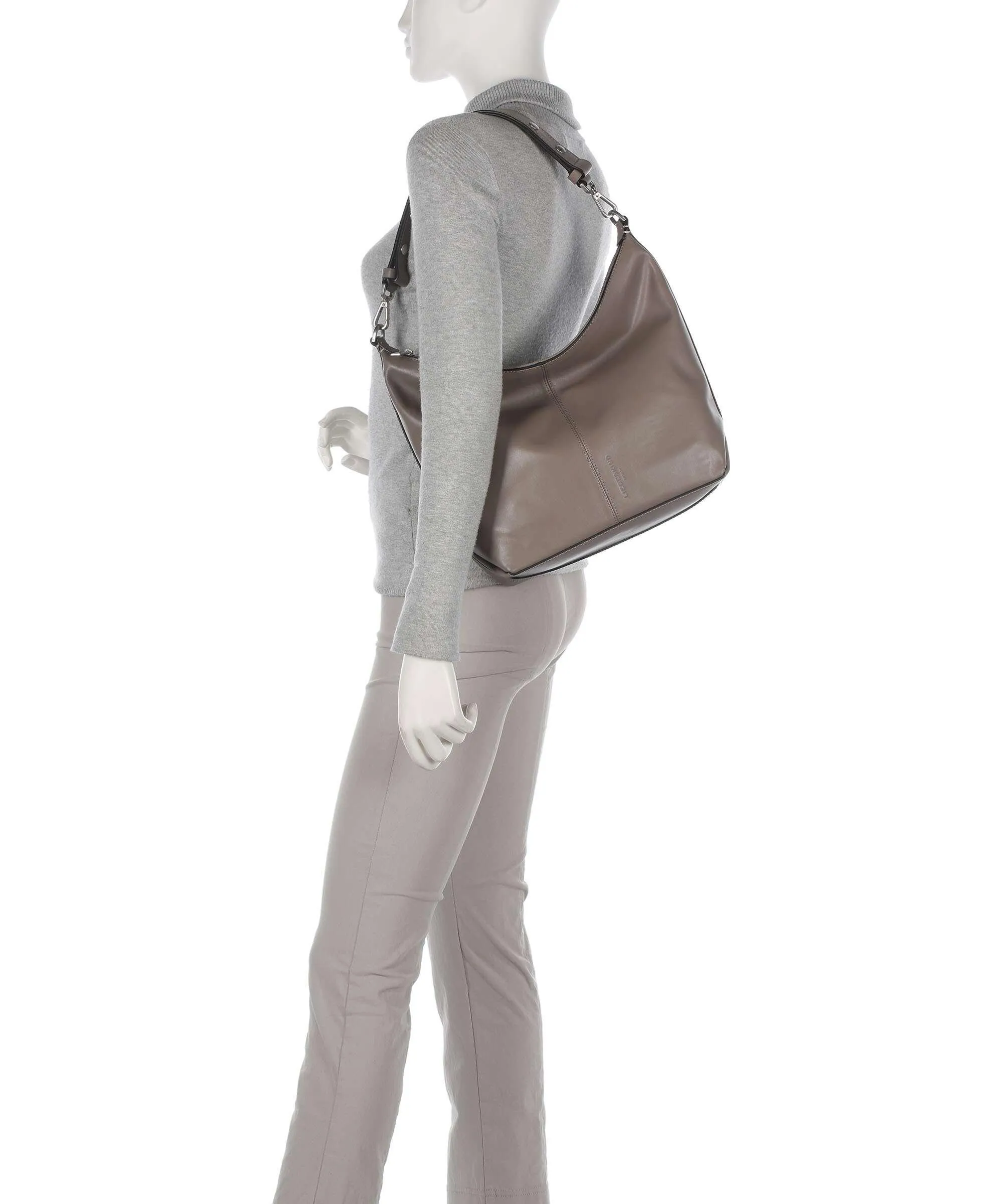  Liebeskind Paris Biker M Borsa hobo cuoio di agnello taupe  
