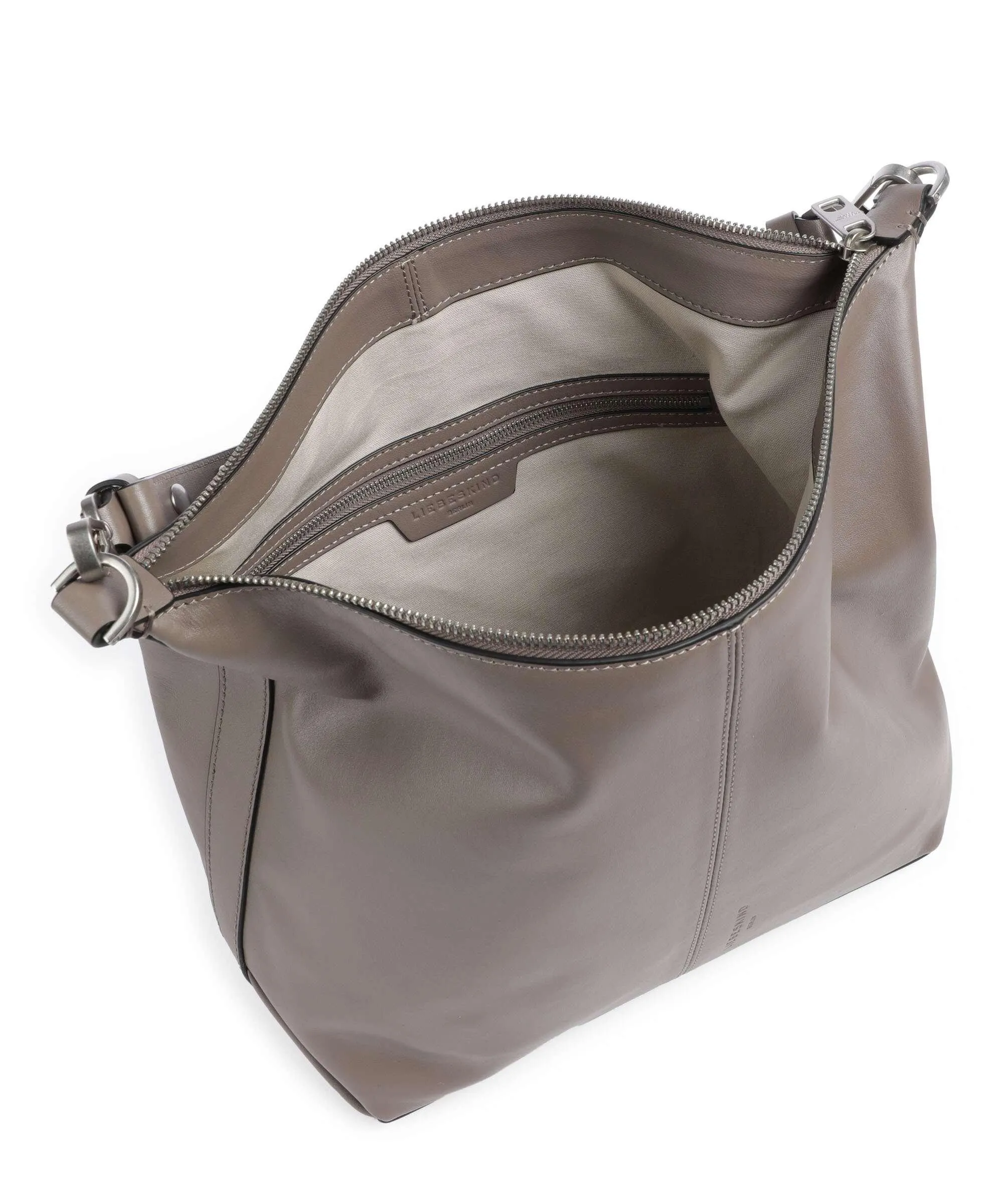  Liebeskind Paris Biker M Borsa hobo cuoio di agnello taupe  