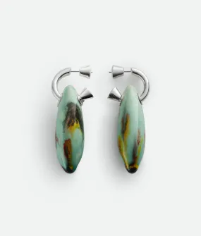 Orecchini grandi Ellipse in ceramica 