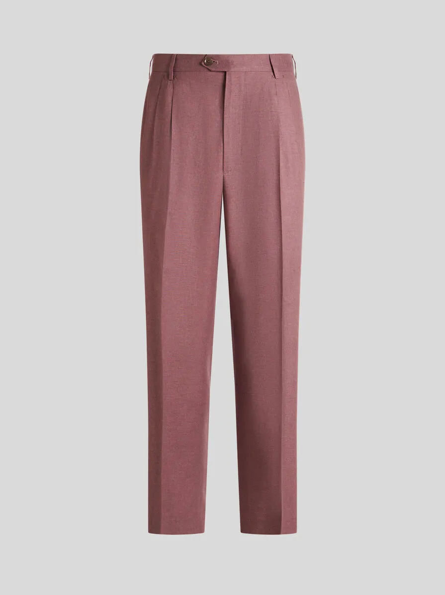 PANTALONI IN SETA E CASHMERE
