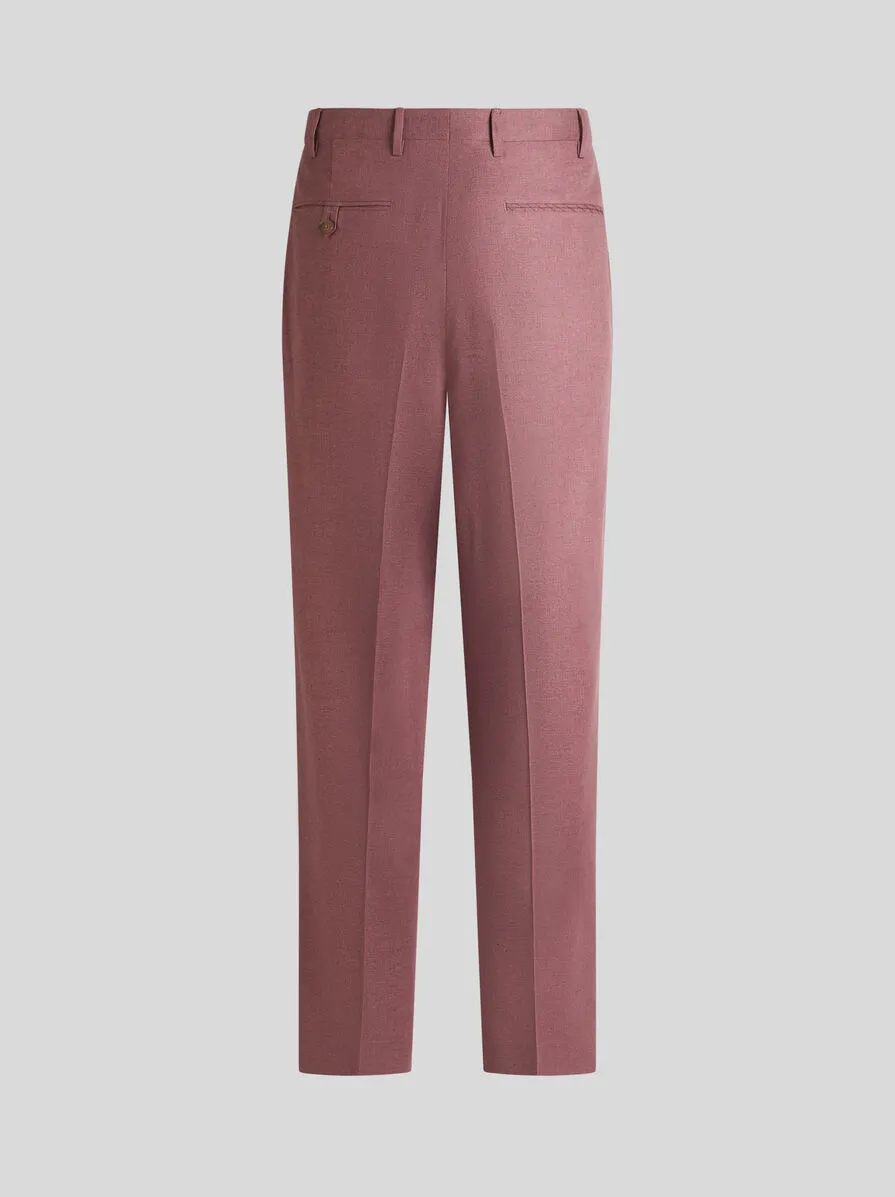 PANTALONI IN SETA E CASHMERE